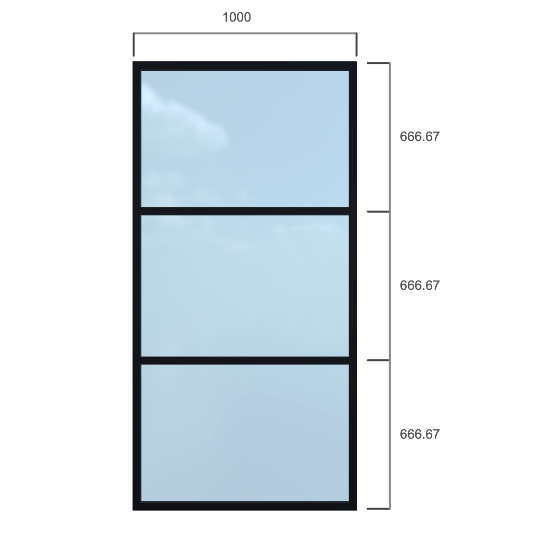 Partition - Width 1000 x Height 2000mm