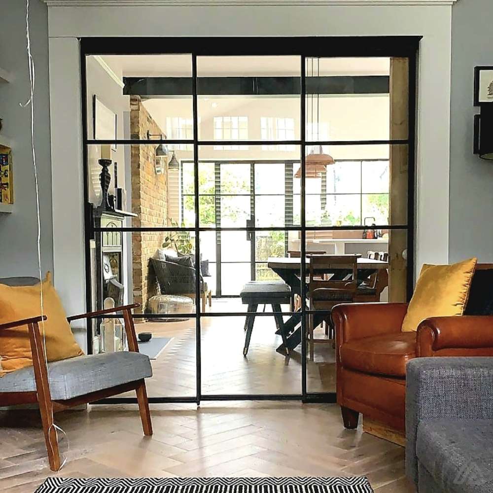 crittall steel sliding door