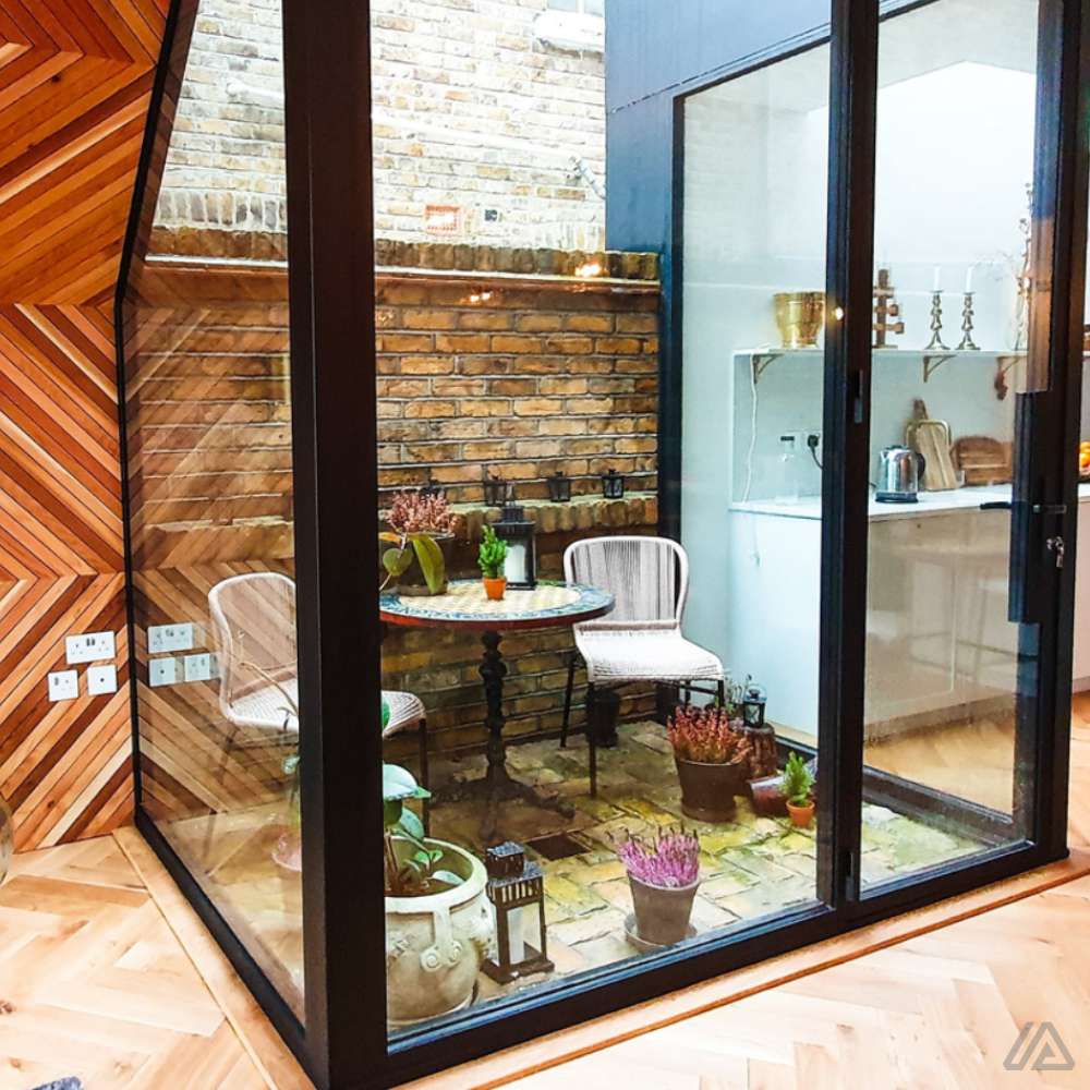 kitchen partitions crittall style