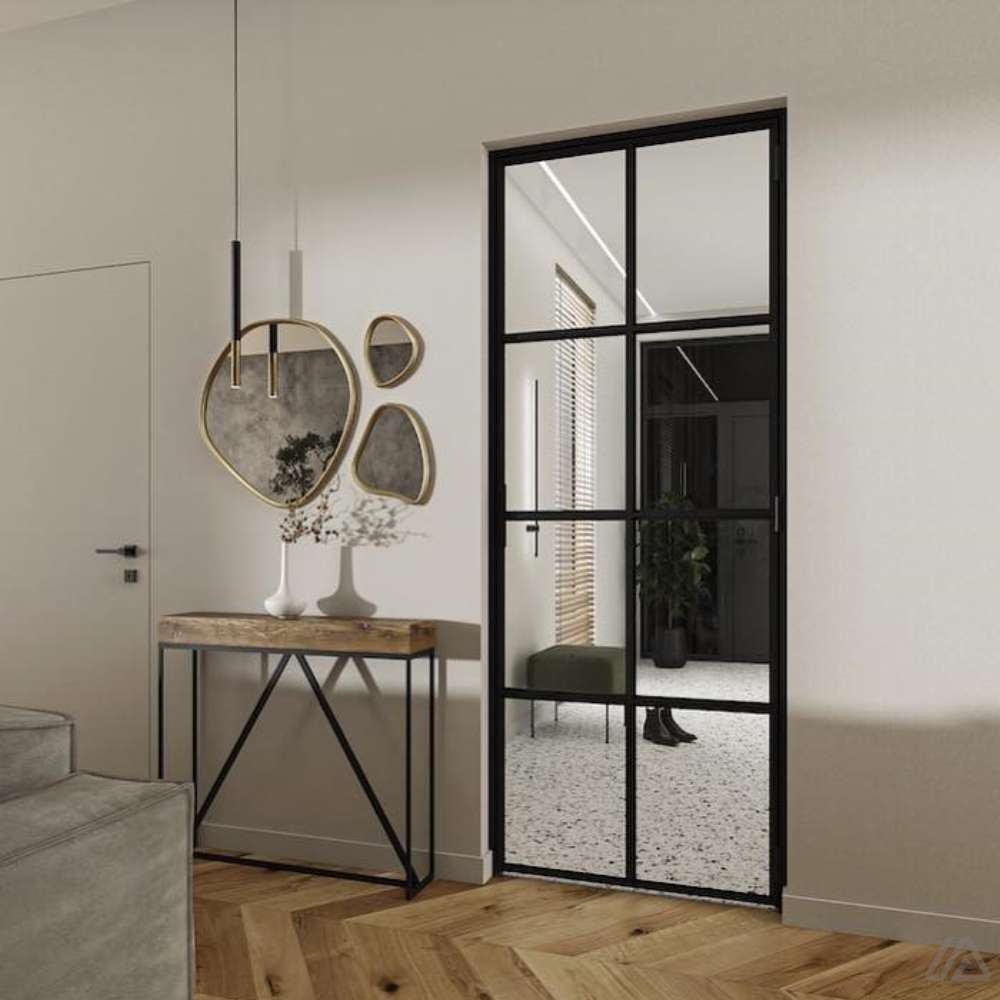 steel crittall single doors