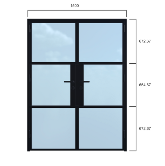 Double Door - Width 1500 x Height 2000mm