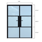 Double Door - Width 1500 x Height 2000mm