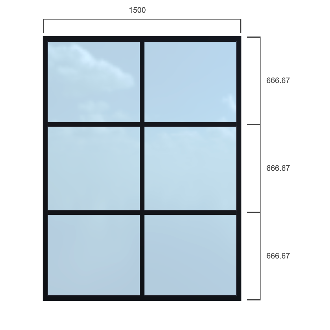 Partition - Width 1500 x Height 2000mm