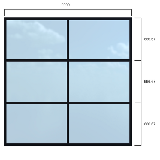 Partition - Width 2000 x Height 2000mm