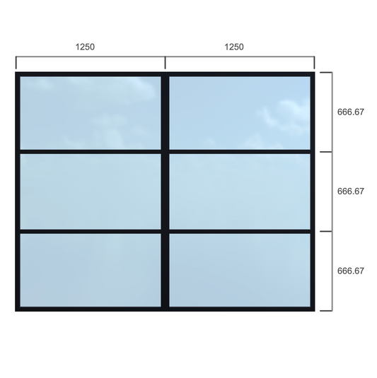 Partition - Width 2500 x Height 2000mm