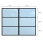 Partition - Width 2500 x Height 2000mm