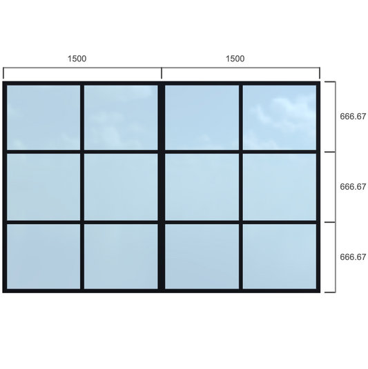 Partition - Width 3000 x Height 2000mm