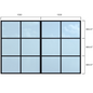 Partition - Width 3000 x Height 2000mm