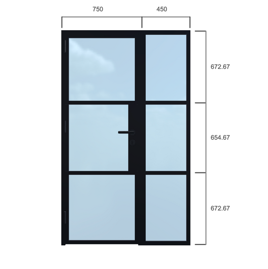 Single Door - Width 1200 x Height 2000mm