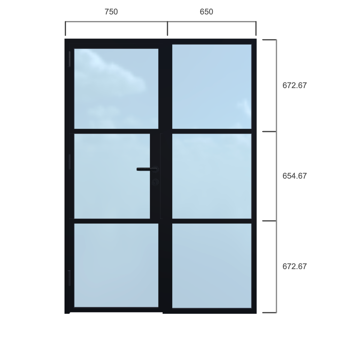Single Door - Width 1400 x Height 2000mm