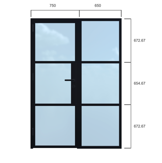 Single Door - Width 1400 x Height 2000mm
