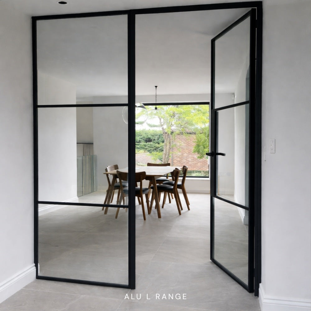aluminium crittall french double doors