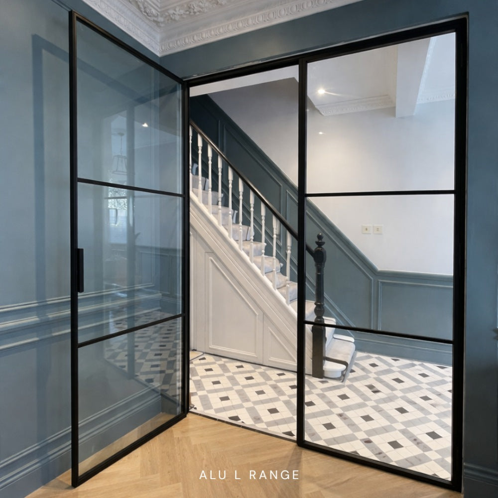 aluminium crittall french double doors uk