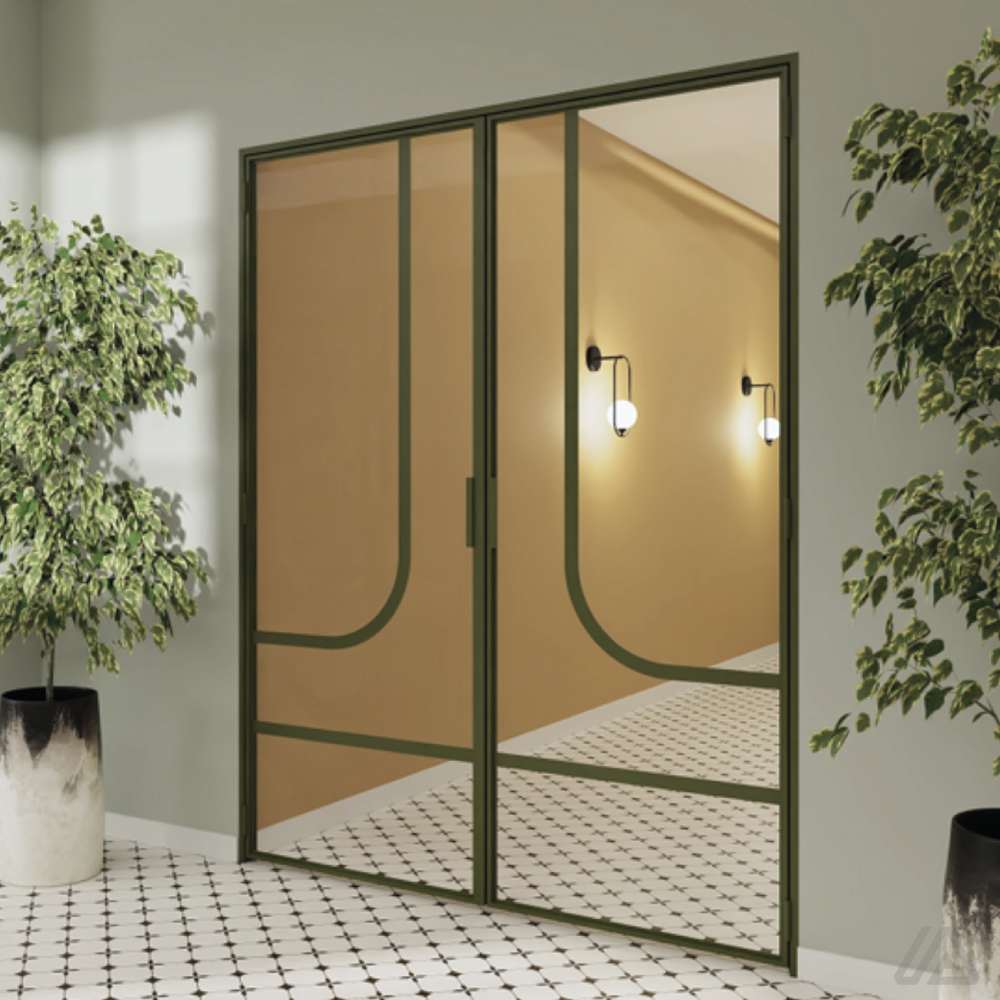 double green crittall doors