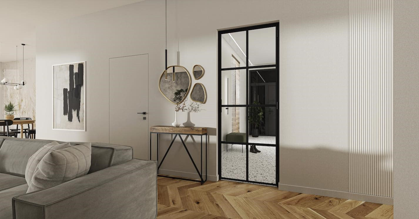 single black crittall door derby